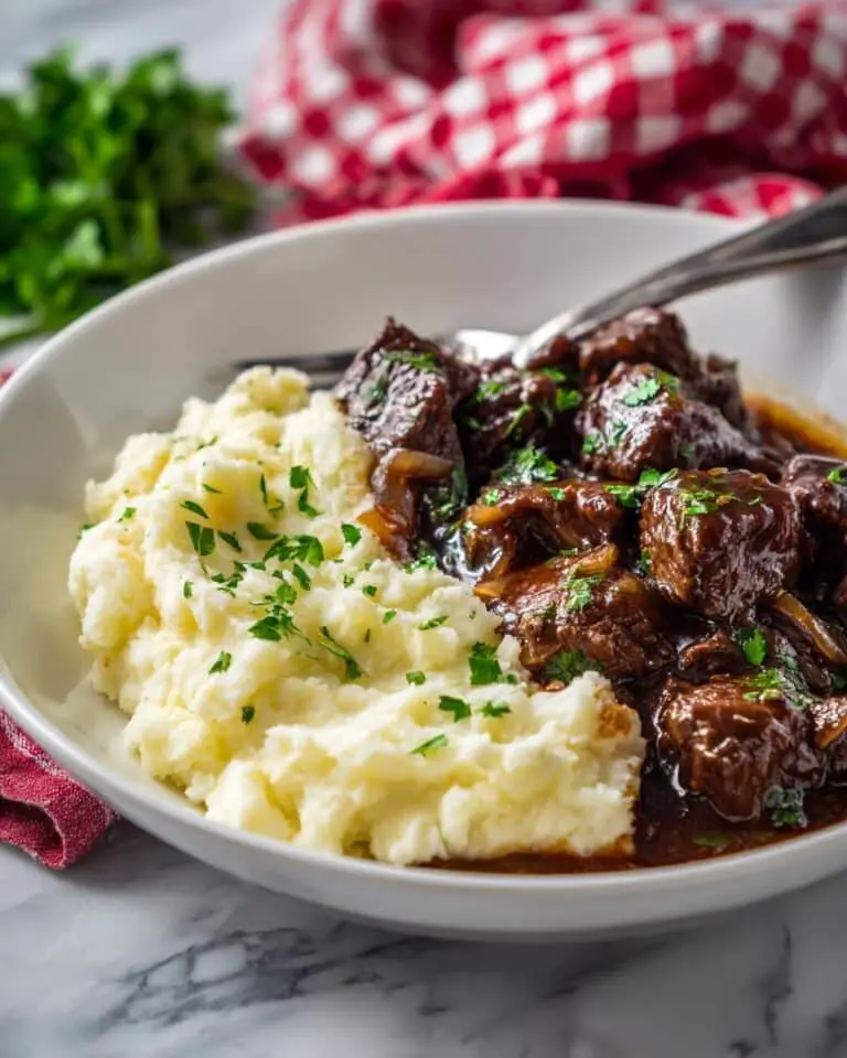 Crock Pot Steak Bites in Garlic Butter Sauce Recipe
