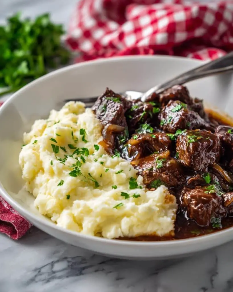 Crock Pot Steak Bites in Garlic Butter Sauce Recipe