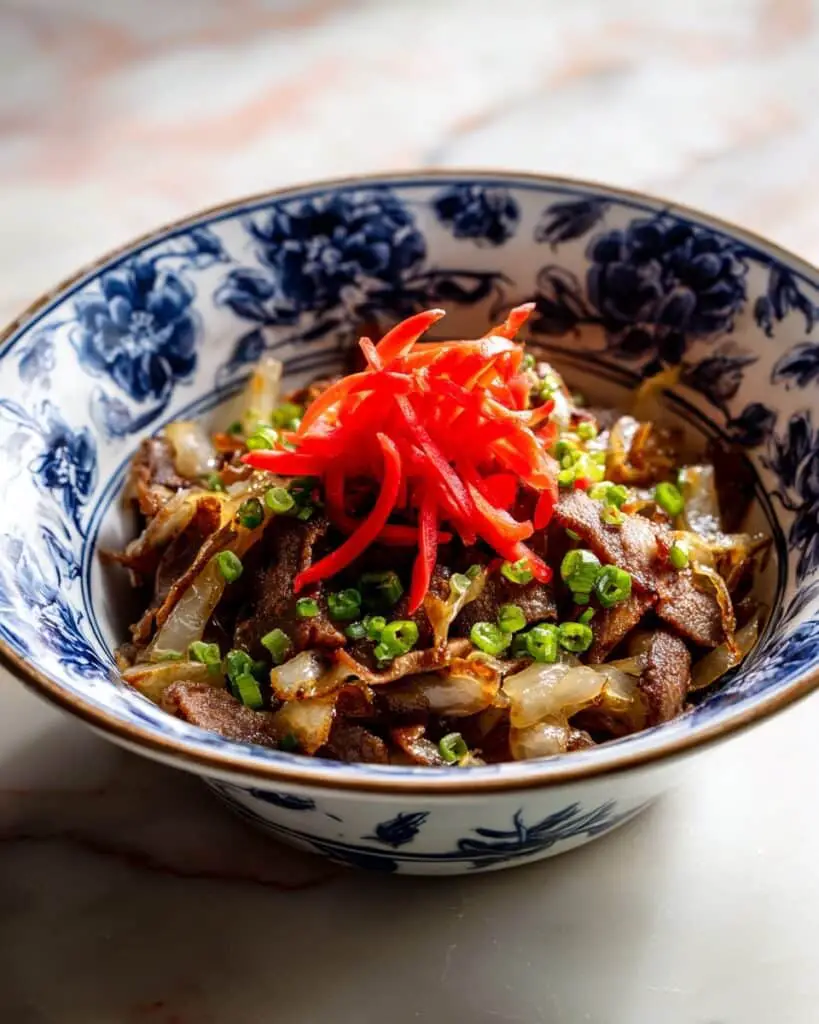 Yoshinoya Beef Bowl (Gyudon) Recipe