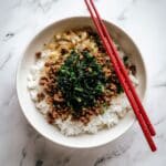 Beef Donburi with Shiso Garlic Soy Sauce Recipe