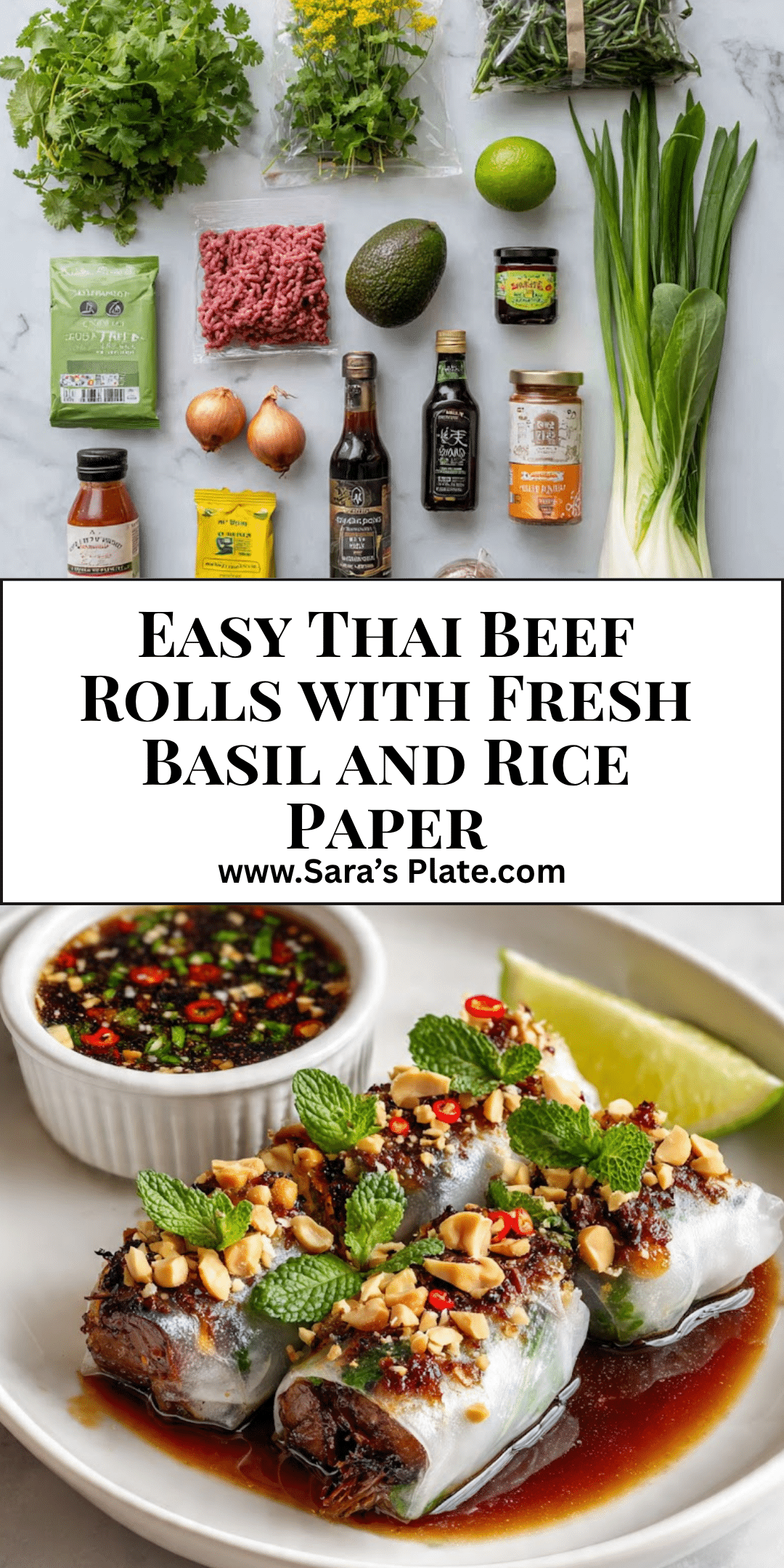 Thai Basil Beef Rice Paper Rolls: Fresh & Flavorful Thai Appetizer