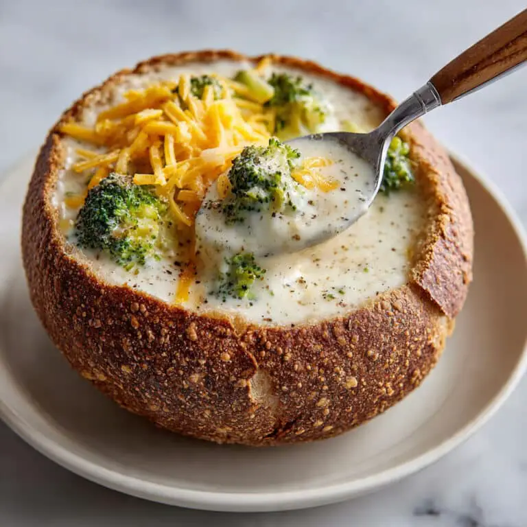 Creamy Panera-Style Broccoli Cheddar Soup Recipe