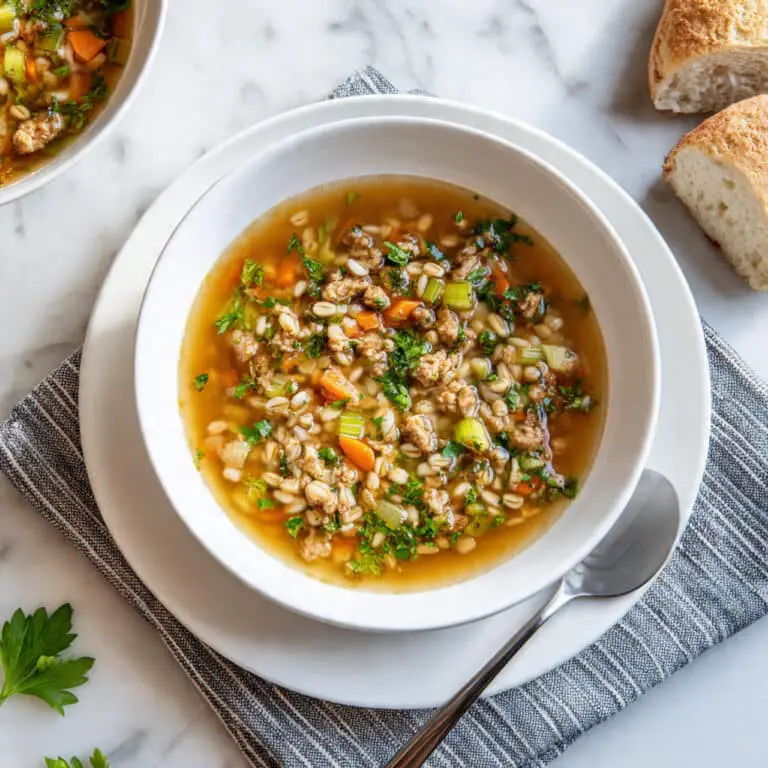 Chunky Beef and Barley Soup Recipe