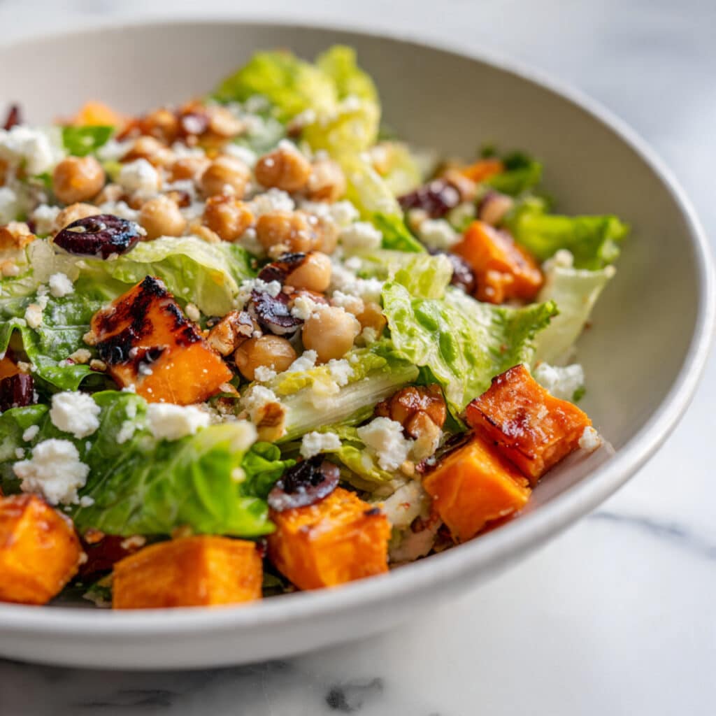 Fall Harvest Salad with Crispy Cornmeal Chicken, Apples, and Gorgonzola Recipe