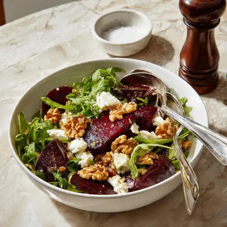 Roasted Beetroot Salad with Feta and Walnuts Recipe