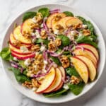 Fall Arugula Salad with Apples, Walnuts & Cinnamon Roasted Chickpeas Recipe