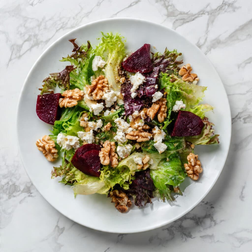 Roasted Beet Salad with Walnuts and Goat Cheese Recipe