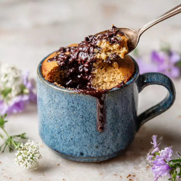 5-Minute Chocolate Chunk Banana Bread Mug Cake Recipe