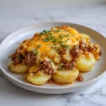 Cheesy Slow Cooker Beef and Potato Casserole Recipe