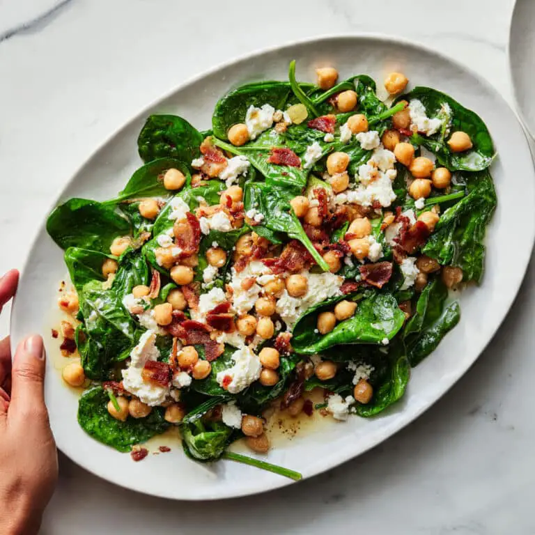 Warm Spinach and Mushroom Salad Recipe