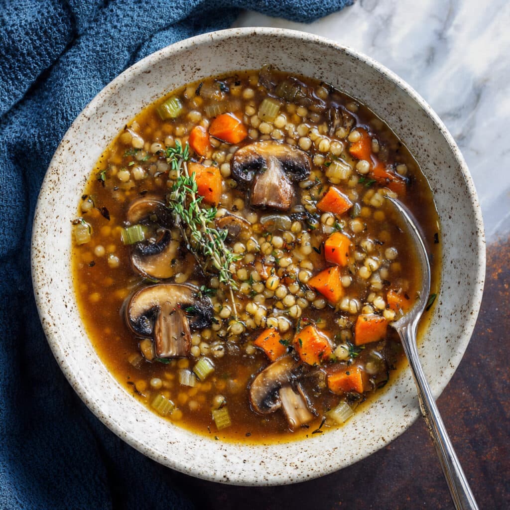 Mushroom Barley Soup Recipe