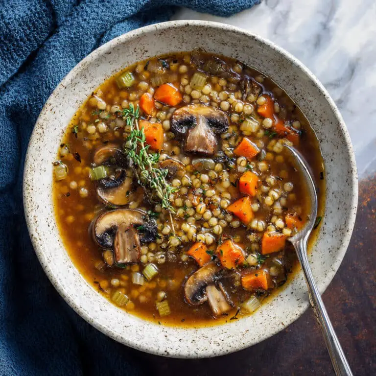Mushroom Barley Soup Recipe