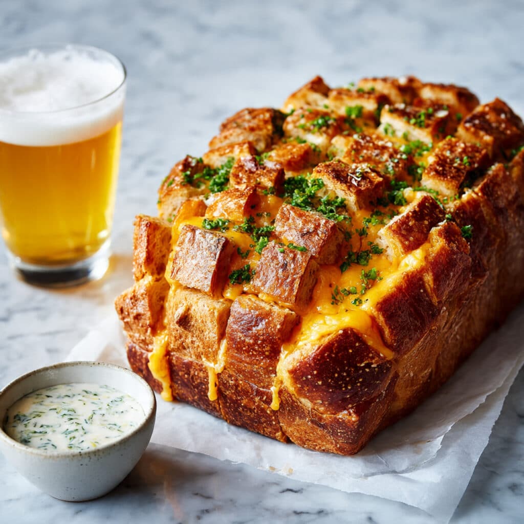 Buffalo Ranch Chicken Pull-Apart Bread Recipe