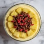 Creamy Barley Breakfast Smoothie Bowl with Fruits and Yogurt Recipe