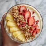 Barley Smoothie Bowl with Fruits and Yogurt Recipe