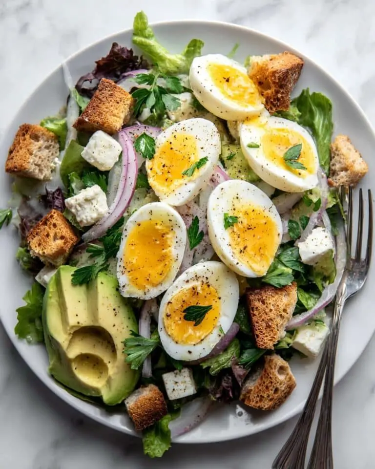 Breakfast Salad with Avocado and Egg Recipe