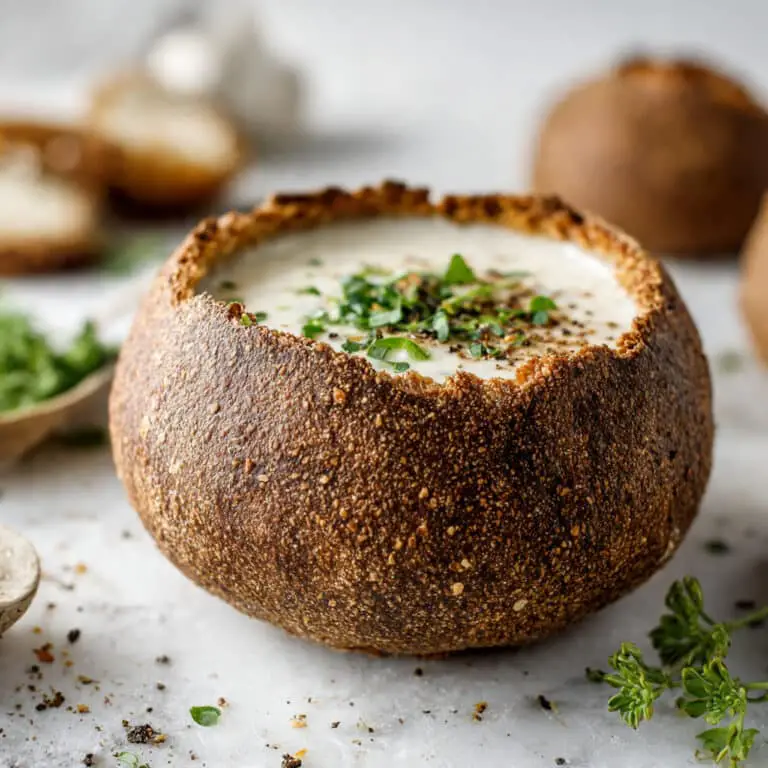 Clam Chowder in Sourdough Bread Bowl Recipe