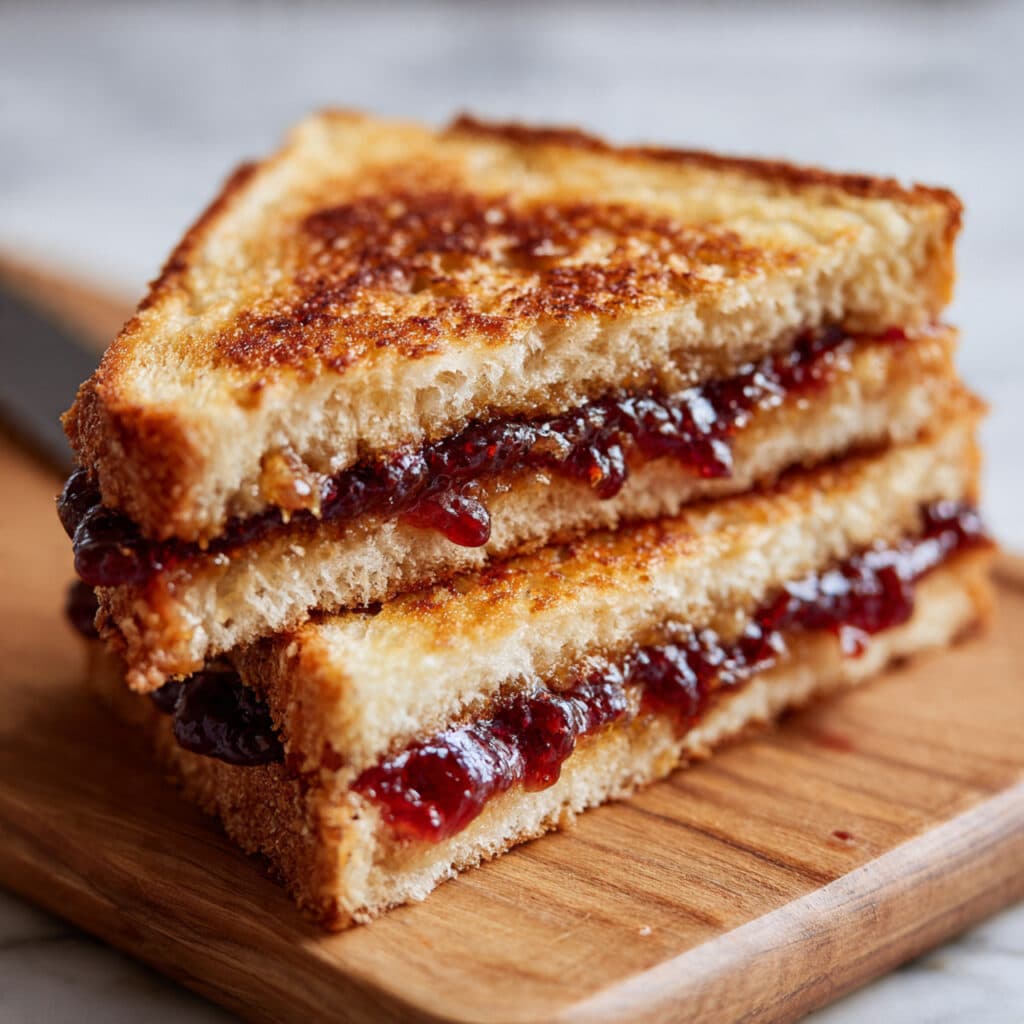 Beef Blackberry French Toast Sandwich Recipe
