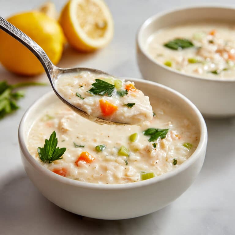 Greek Lemon Chicken Soup (Avgolemono) Recipe