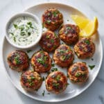 Chicken Kofta with Garlic Yogurt Sauce Recipe