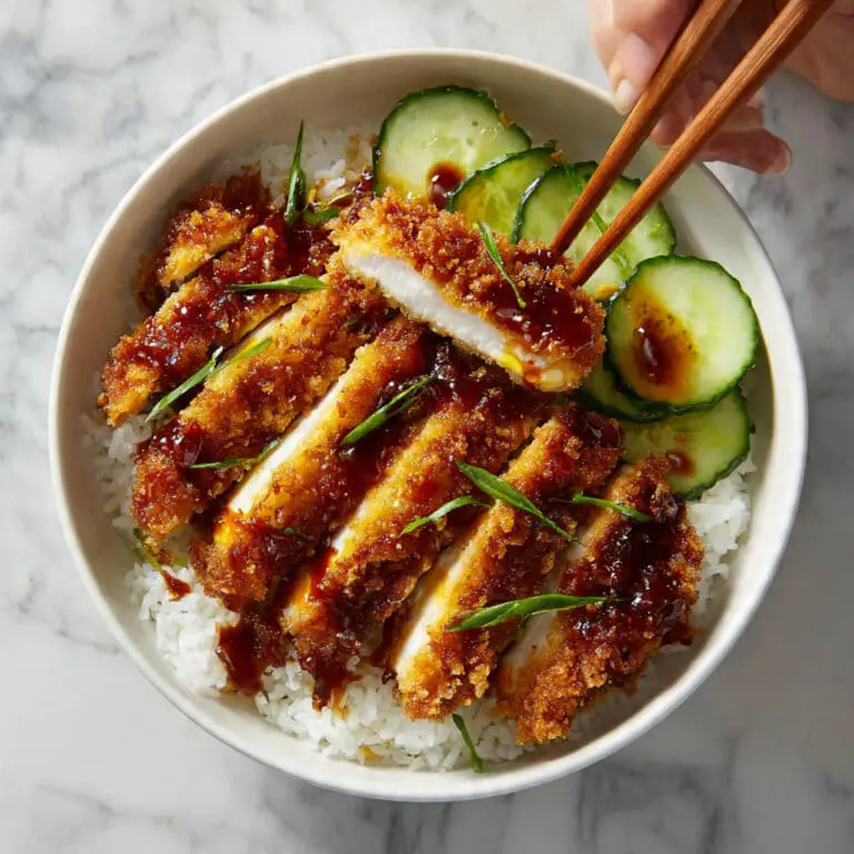 Crispy Japanese Katsu Bowls with Homemade Tonkatsu Sauce Recipe