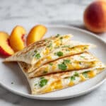 Sweet and Savory Peach Quesadillas Recipe