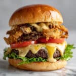 Crispy Soft Shell Crab Burger with Fresh Toppings Recipe