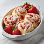 Strawberry Cinnamon Rolls with Creamy Glaze Recipe
