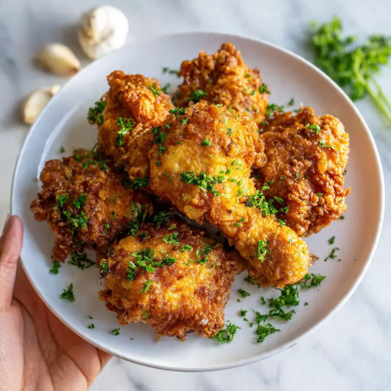 Crispy Italian Chicken with Garlic Butter Sauce Recipe