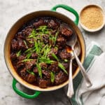 Ginger Braised Beef with Orange, Sesame, and Ginger Flavors Recipe