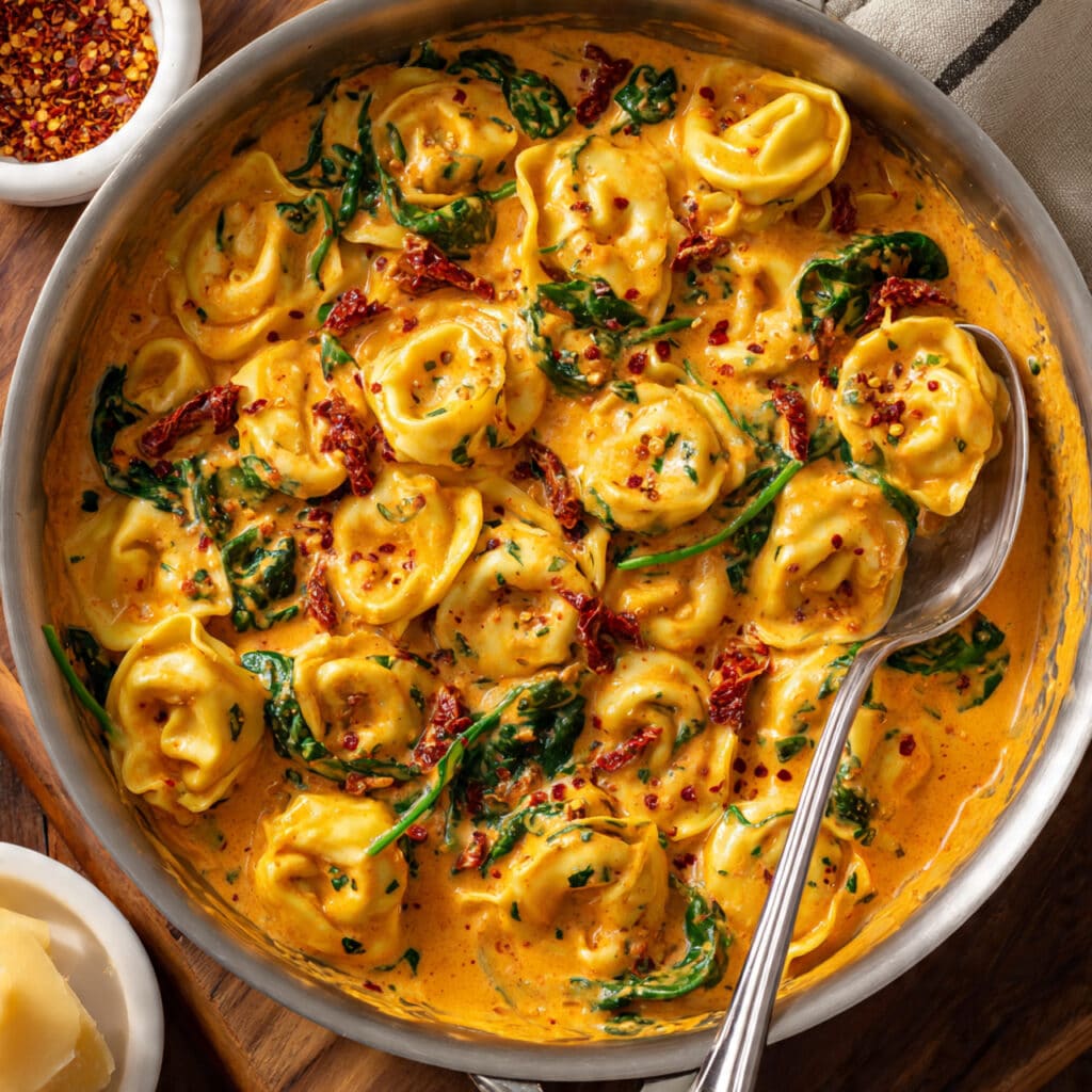30-Minute Tortellini with Creamy Sun-Dried Tomato Sauce Recipe