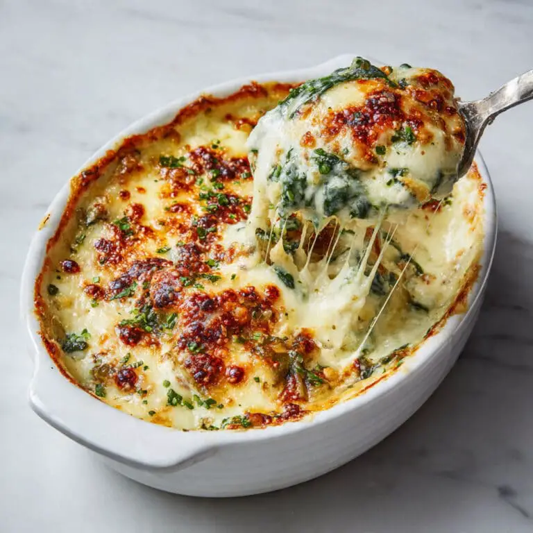 Spinach Chicken Casserole with Cream Cheese and Mozzarella Recipe