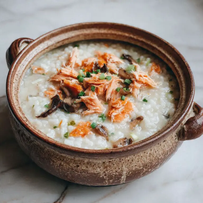 Salmon & Shiitake Mushroom Congee: Nutritious & Flavorful Recipe