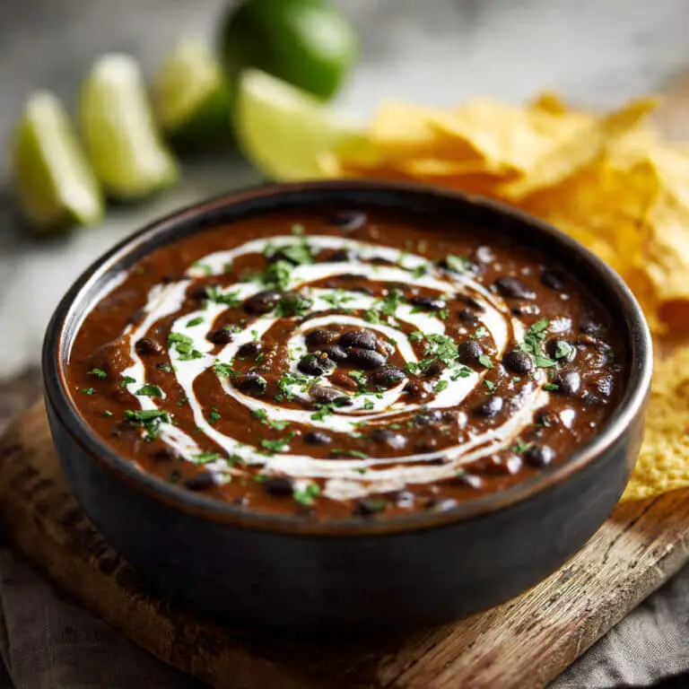 Mexican Style Black Bean Soup Recipe