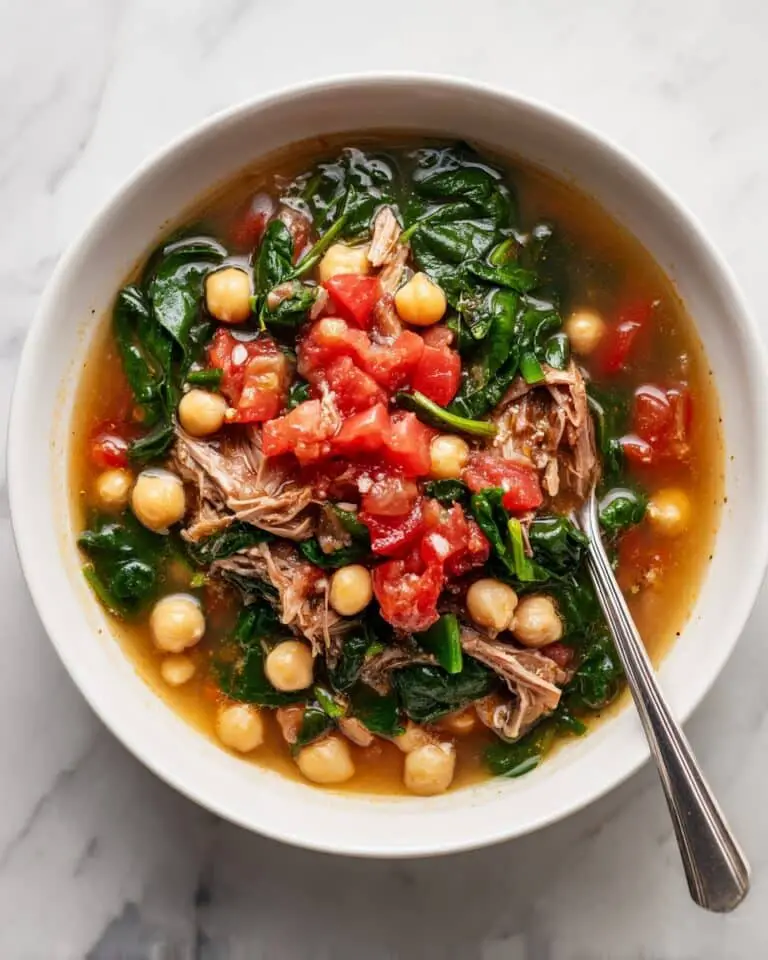 Hearty Chicken and Chickpea Soup with Warm Spices Recipe