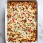 Cheesy Hashbrown Casserole with Eggs and Bacon Recipe
