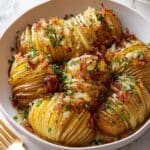 Brown Butter Hasselback Potatoes with Caramelized Onions Recipe