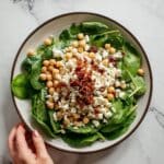 Warm Spinach and Sautéed Mushroom Salad Recipe