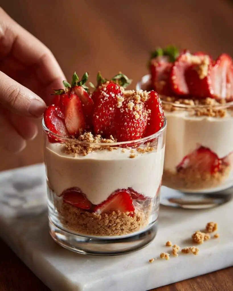 Strawberry Cheesecake Parfait Cups Recipe