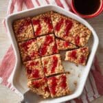 High-Protein Almond Butter & Strawberry Oatmeal Bars Recipe
