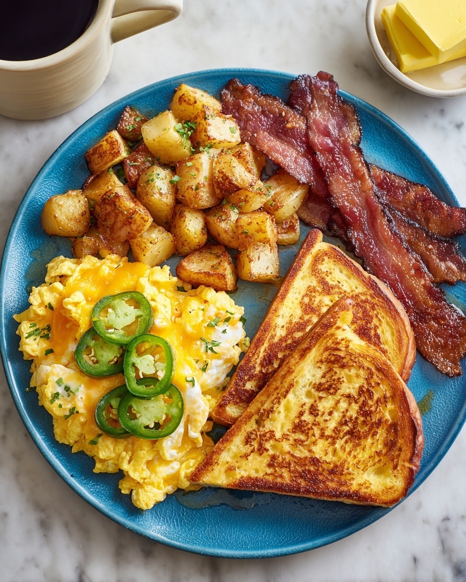 Savory French Toast with Beef and Eggs Recipe - Recipe Image