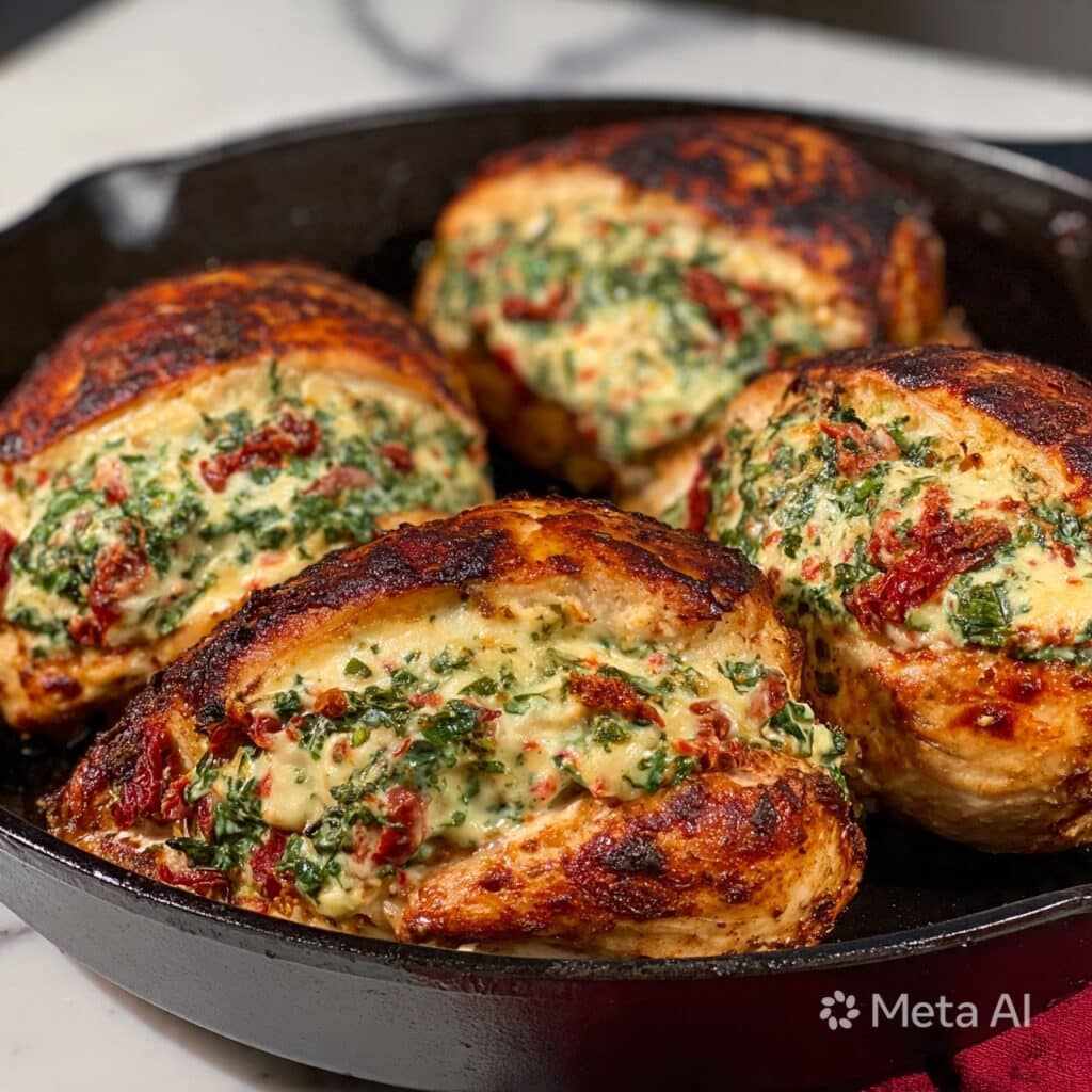 Stuffed Chicken Breasts with Cream Cheese and Cheddar Recipe