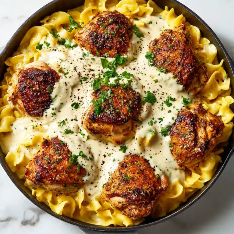 One-Pan Chicken with Buttered Noodles Recipe