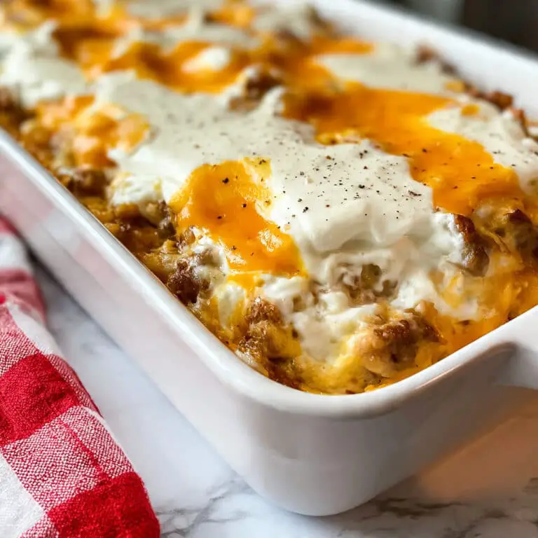 Biscuits and Gravy Breakfast Casserole Recipe