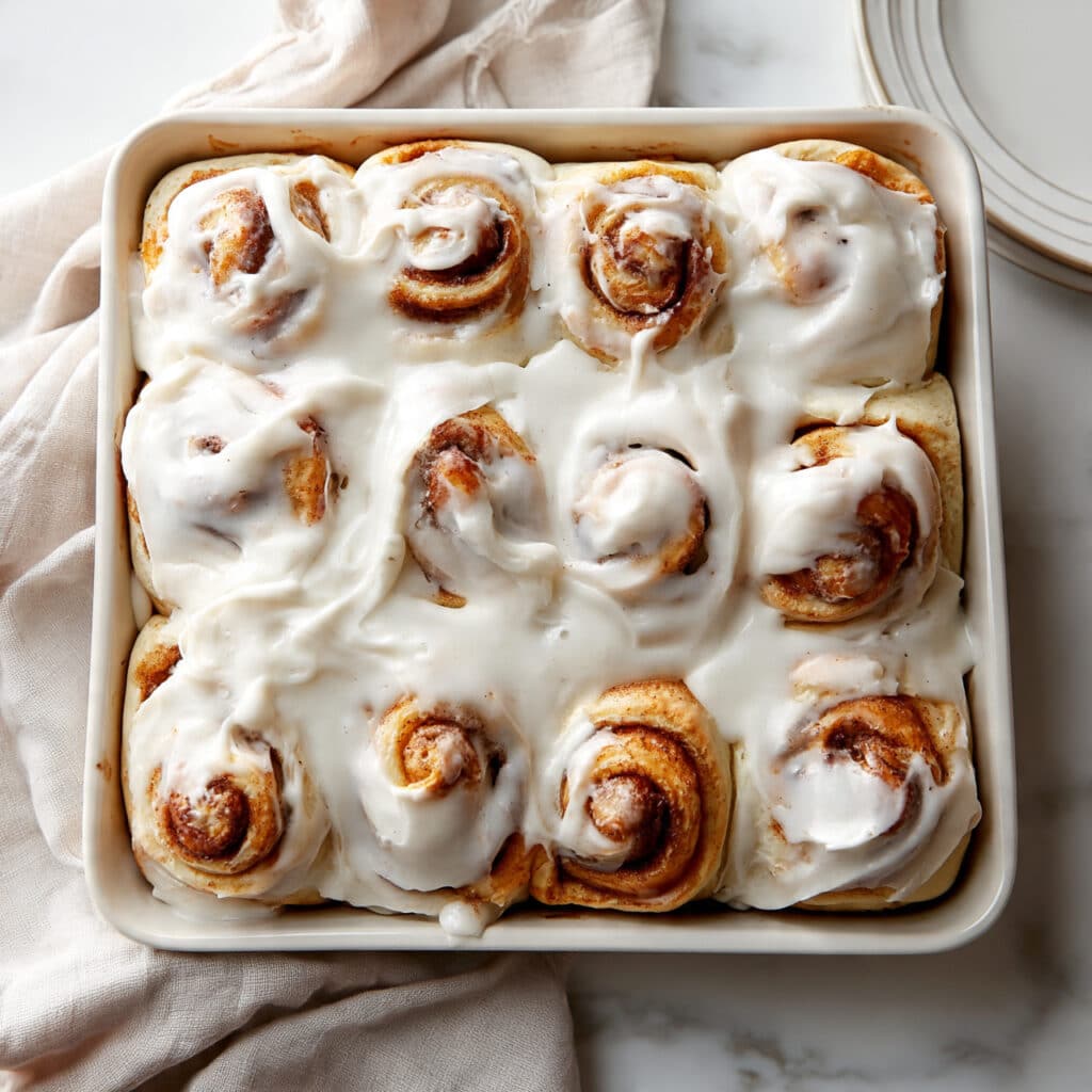 Homemade Cinnamon Rolls with Cream Cheese Frosting Recipe