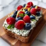 Berry Basil Toast Recipe