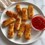 Crispy Air-Fried Mozzarella Sticks with Marinara Recipe
