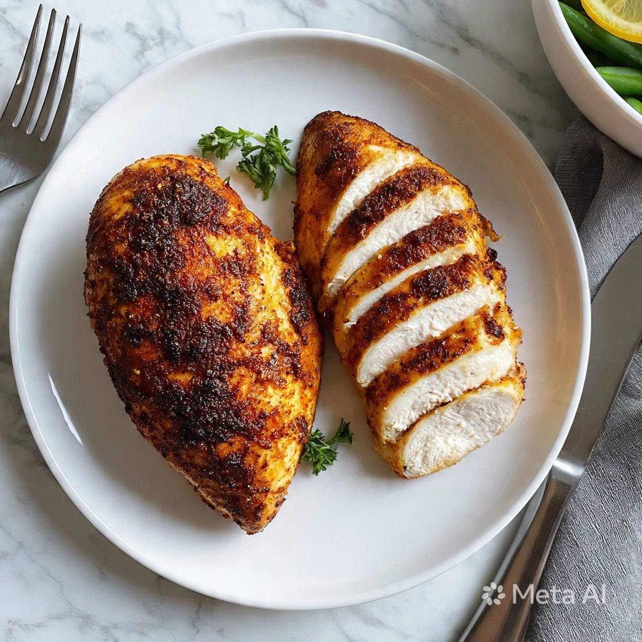 Juicy and Crispy Air Fryer Chicken with Simple Seasonings Recipe