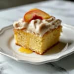 Peach Cake with Brown Sugar Frosting Recipe