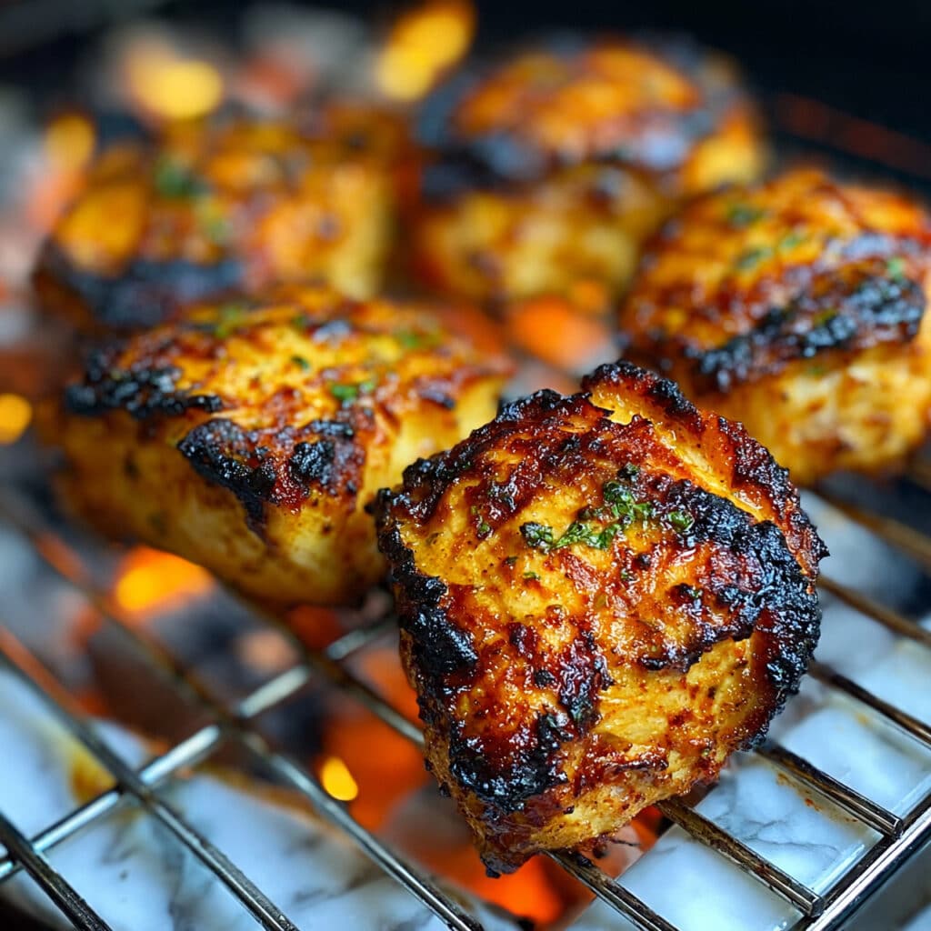 Juicy Grilled Chicken Thighs with Herbs and Spices Recipe